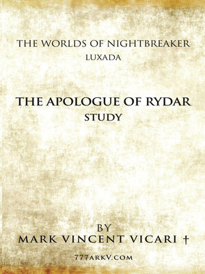 cover image of The Apologue of Rydar Study